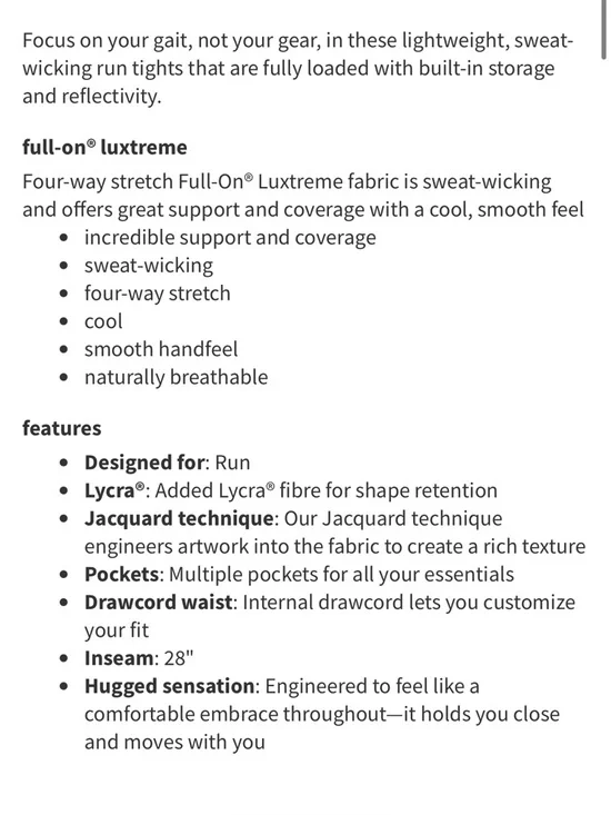 Lululemon Speed Up Tight in Black 28" *Full-On Luxtreme - Picture 4 of 13